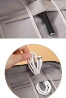 Bolsa organizadora de almacenamiento de 3 capas: multiusos para tecnología, cosméticos y gestión de cables con diseño de diseño inteligente - details 1