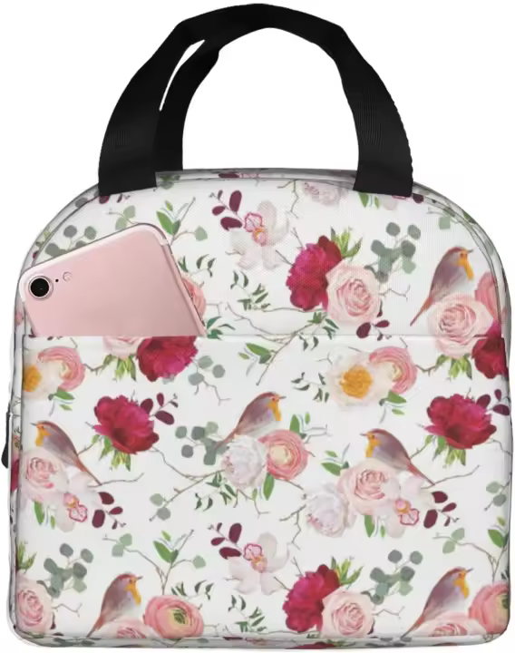 Fiambrera de pollo con dibujos animados para hombre y mujer, bolsa de mano con aislamiento, creativa, para el trabajo, Picnic o viaje - 1