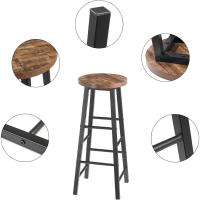 Cocina Silla de Comedor Taburete Alto para Salon Cocina Estructura de Metal, - details 2