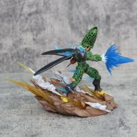 Figura de Son Goku, Kamehameha, Kakarotto Cell, Super Saiyan, modelo de decoración, estatua, muñeca, reg - details 11