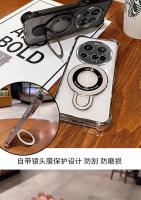 Funda Sencilla de Cuatro Esquinas Anti-Caída para Xiaomi 15 Ultra Soporte Magnético de TPU Transparente - details 4