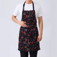 Delantal ajustable para adultos, delantal de Chef a rayas para restaurante, Camping al aire libre, Picnic, cocina, 1 unidad - details 1