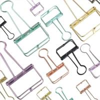 Organizador de escritorio con clips de papel de oro rosa plateado para oficina y escuela 2-10 - details 0