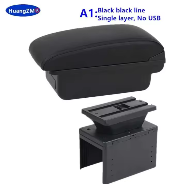 Reposabrazos de coche modelo universal, reposabrazos, iluminación de coche CA, piezas modificadas, aumento de fatiga - 1