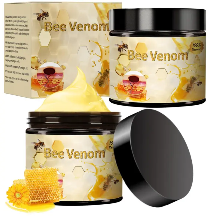 2 PCS Crema reparadora profesional, hidratante natural, nueva crema de veneno de abeja para todo tipo de piel - 1