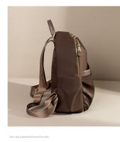 Bolso trasero para mujer, mochila antirrobo, bolsos estéticos de tendencia informal para mujer, bolsa de libros de lona resistente a la suciedad de Color café, resistente al desgaste - details 20