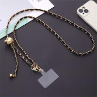 Cadena cruzada antipérdida para teléfono, funda de teléfono de cuero PU con metal, correas ajustables de lujo para colgar del cuello, para chicas y damas - details 7