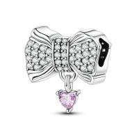 Abalorio de Plata de Ley 925 auténtica, colgante de estrella, Luna y sol brillante, compatible con Pulseras originales, collar DIY para mujer, regalo de joyería - details 0