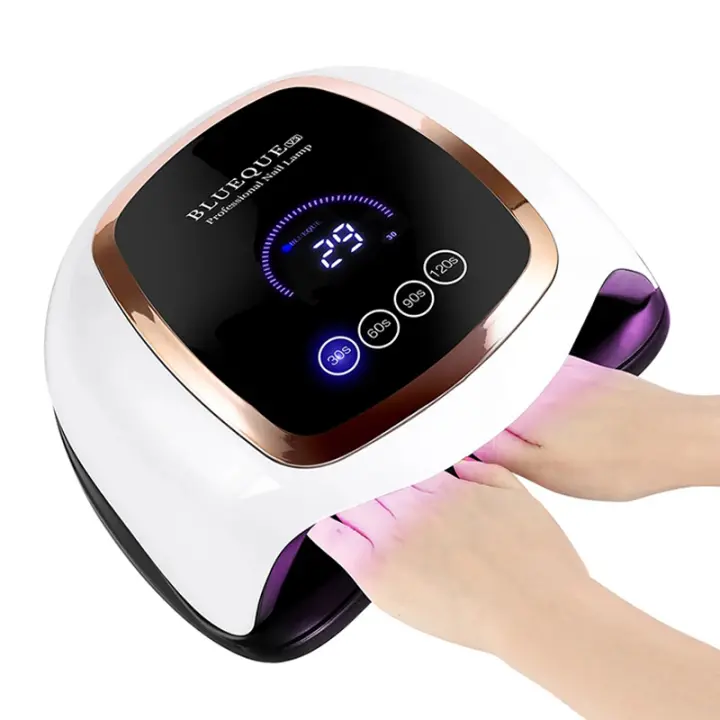 Lámpara LED UV de 84W para secado de esmalte de uñas en Gel, secador de 42 LED con temporizador, detección de movimiento, pantal - 1