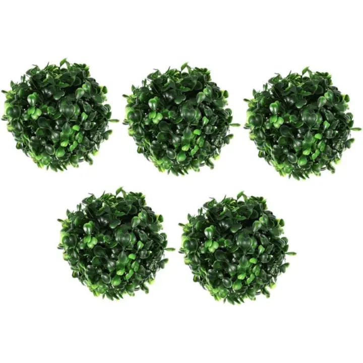 Bolas de Césped Artificiales 5 Piezas para Decoración de Hogar al Aire Libre - 1