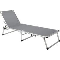 Tumbona plegable de aluminio sin sombrilla, Azul - details 22