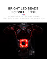 Luz trasera inteligente para bicicleta, linterna LED de seguridad, encendido/apagado automático, señal de parada, lámpara de freno, carga USB, accesorios para bicicleta - details 4