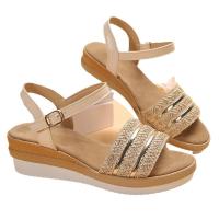Sandalias de tacón de cuña de verano para mujer - details 0