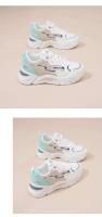Zapatillas de deporte de suela gruesa para mujer, zapatos informales de malla transpirable con cierre de cordones, versátiles para temporada de otoño, 2025 - details 10