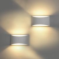 7W Blanco Cálido LED Modernos Lámpara de Pared Interior para Sala de Estar, Dormitorio, Pasillo (Incluye Bombilla LED), 2 Piezas - details 0