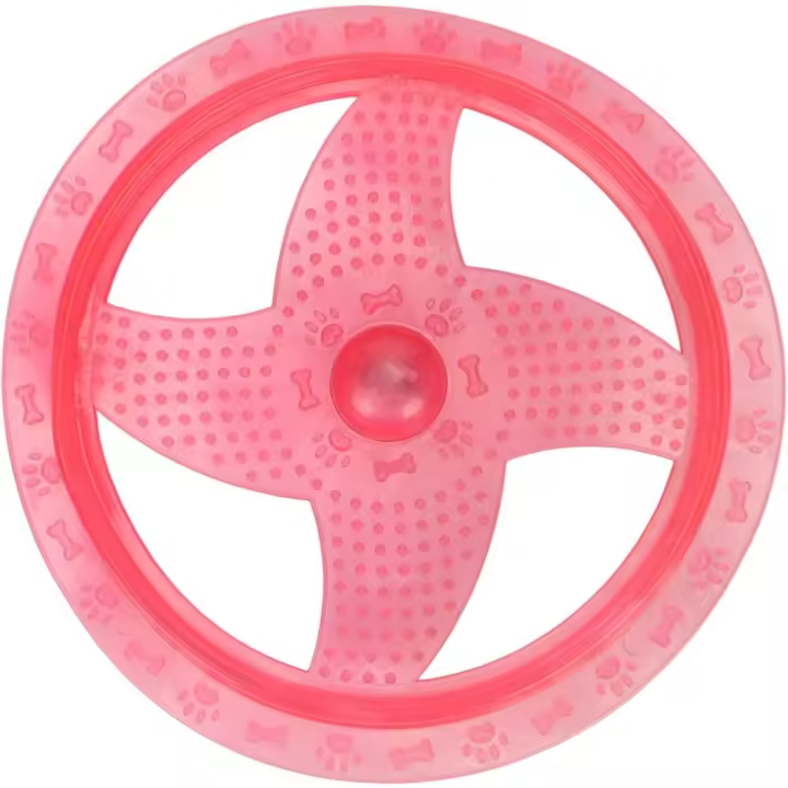 Juguete de Disco Volador para Mascotas, Volador de Disco para Perros, Frisbee Divertido, Luz de Flash Inter - 1