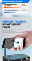 Adaptador de Audio 2 en 1 con Bluetooth, receptor y transmisor compatible con NFC, 6,5mm, micrófono Coaxial, RCA, 3,5mm, Aux, tarjeta TF, unidad Flash Usb - details 4