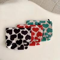 Bolsa de Maquillaje de Peluche con Patrón de Corazón de Gran Capacidad - details 0