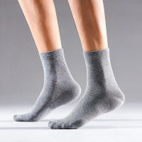 Calcetines finos de algodón para hombre, medias suaves y transpirables, color blanco y negro, 5 pares - details 5