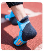 Professional Marathon Running Sock Men Women Sports Fitness Thickened Cushioned Short Tube Low Cut Boat Ankle Socks - details 4