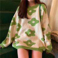 2024 ins nueva moda mujer suéteres invierno mujeres suéteres de flores sobre tamaño mujeres pullover suéteres - details 24