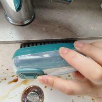 Oujieta limpieza y lavado con dosificador de jabón, buen limpiador de gomas, disco cepillo, mano, limpieza sostenible del hogar 10 piezas - details 4
