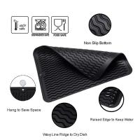 Ilicone-alfombrilla de silicona resistente al calor para cocina, tapete de secado antideslizante, 2 piezas, 40x30 cm - details 4