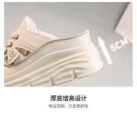 Zapatos transpirables de verano 2024, sandalias de mujer informales y a la moda con suela gruesa y suela gruesa de tela interior de gran tamaño - details 3