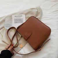 Bolso cuadrado de cuero PU de gran capacidad, bolso de hombro Simple que combina con todo de estilo coreano, bolso de almacenamiento, bolso de mano cuadrado Ins para exteriores - details 5