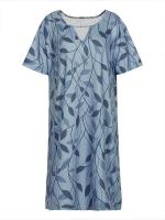 Vestido de talla grande para mujer, novedad de verano 2025, vestido con estampado y cuello en V, vestidos tipo Jersey sueltos - details 4