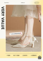 Diseño francés tacones altos verano nuevo tacón grueso solo zapatos no cansados ​​pies hueco sandalias mujeres - details 0