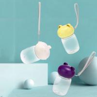 Botella de agua portátil para mascotas de 350ml, taza plegable reutilizable para beber para mascotas, a prueba de fugas con cordón, cuenco de alimentación para mascotas al aire libre - details 5