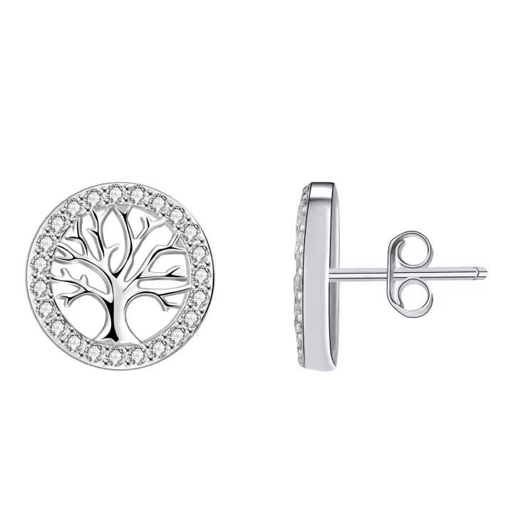 Pendientes Árbol de la Vida para Mujer Plata de Ley 925 Pendientes con Caja de Regalo Joyas Regalo para Esposa Madre Hija - 1