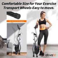 Bicicleta estática plegable 8 niveles de resistencia con sensor de frecuencia cardíaca + soporte para teléfono - details 4