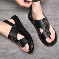 Sandalias de Verano para Hombres Uso Interior y Exterior Zapatillas de Playa Casuales Cuero Suave - details 8