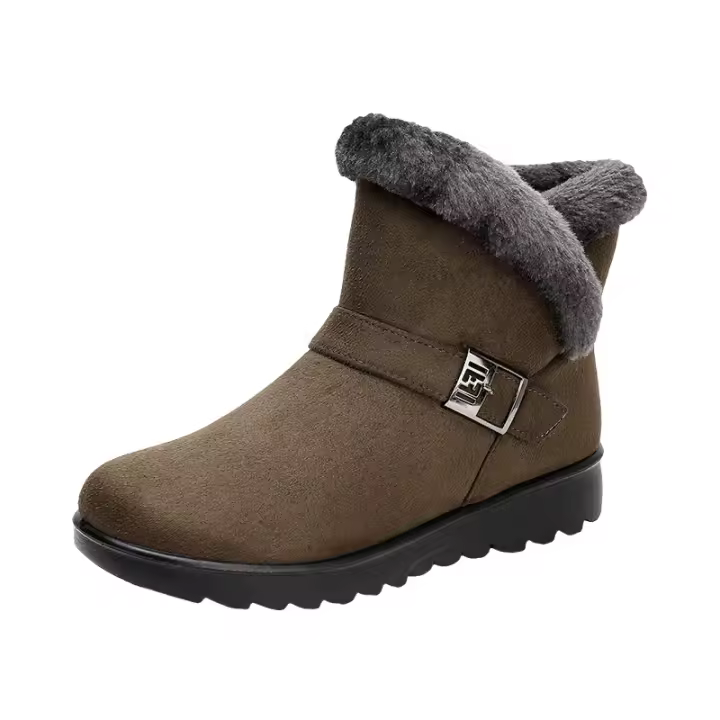 Botas de algodón térmico de gran tamaño, botas de nieve para personas de mediana edad y ancianos, zapatos de madre femenina, zapatos de algodón. - 1
