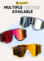 Kapvoe-gafas de sol fotocromáticas rojas para ciclismo, lentes fotocromáticas azules para ciclismo de montaña, deportivas, para hombre - details 5