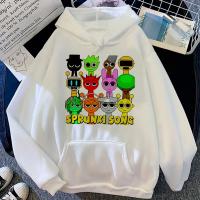 Sprunki Sudadera con capucha patrón de moda suéter de anime cómico tela suave chica hoddie jersey harajuku estilo moderno diseñador cómic - details 9