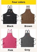 Delantal impermeable profesional para hombres y mujeres para cocina, trabajo, belleza, peluquerías, jardín y restaurantes - details 9