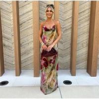 Vestido de Moda para Mujer Bordado con Cuentas Vestido de Verano sin Mangas con Espalda Abierta y Correas Estilo Holiday a la Moda - details 21