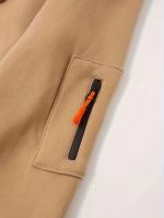 Sudadera con capucha para hombre, con bolsillos impermeables con cremallera y múltiples bolsillos, deportiva e informal, Otoño e Invierno - details 3