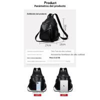 2025 nueva mochila de cuero casual para mujer, mochila de viaje versátil de estilo extranjero de gran capacidad - details 0