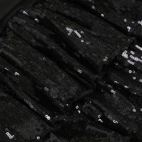BUNO-falda escalonada de lentejuelas para mujer, falda acampanada de estilo gótico negro Y2K, ropa para discoteca, minifalda elegante Vintage para fiesta de verano - details 10
