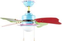 Orbegozo CC 62075 - Ventilador de techo con luz, 3 velocidades, aspas de colores, 75 cm de diámetro, 50 W de potencia, multicolor - details 0