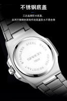 Reloj de hombre resistente al agua de cuarzo con calendario luminoso y correa de acero inoxidable - details 15