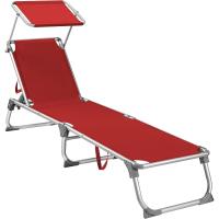 Silla de Senderismo Tumbona Reclinable Plegable, Ligera, 55 x 193 x 31 cm, Carga 150 kg - details 9