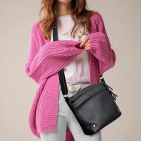 Bolso de Hombro de Cuero PU Suave para Mujer Estilo Retro Bolso Bandolera de Doble Cremallera Gran Capacidad Bolso Diario - details 2