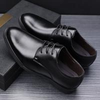 Zapatos De Talla Para Hombre De Cuero De Alta Calidad Formal Transpirables Casuales Italianos De Lujo Con Cordones Antideslizantes Para Conducir - details 11