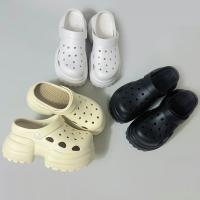 Zuecos de verano 2025 para mujer, sandalias antideslizantes, 10 cm de plataforma gruesa, pantuflas de EVA, zapatos de playa, zapatos para exteriores que aumentan la altura - details 0