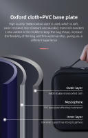 Bolso De Maquillaje Organizador Portátil Para Artistas Con Divisores Ajustables Estuche De Cosméticos De Nylon Estilo Casual - details 5